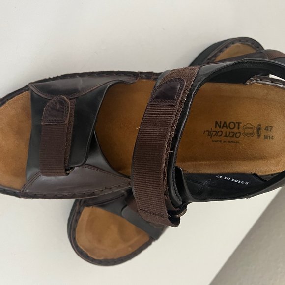 Naot Andes Walnut Leather Sandal Strappy Men\'s Sizes EU 47 NEW!!! main image 7